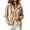 Khaki, variant on Velvet Long Sleeve Cardigan Hoodies Women Button Womens Hood Shirts Black XXXL