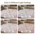 thumbnail image 7 of ODIKA Vintage Floral Boho Patchwork With Distressed Blossom Tile Accents Easy Care Kids Safe for Small Living Room, Playroom, Bedroom, 7 of 7