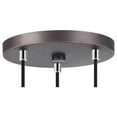 thumbnail image 4 of Woodbridge Lighting Langston 3-Light Glass Pendant in Chrome/Bronze/Opal, 4 of 5