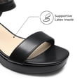 thumbnail image 4 of Sandalia DREAM PAIRS DWUMHS2507 Tacón Cuadrado Plataforma Negra 7.5, 4 of 7