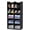 Black, variant on 3 Tier  Closet Organizer, 10 Compartments Sweater Organizer for Closet with 3 Sturdy Hooks, Closet Organizers and Storage, Wardrobe, Rv, Garment Rack, Grey
