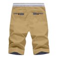 thumbnail image 5 of Boyscolos Men's Shorts Casual Classic Fit Drawstring Summer Beach Vacation Training Shorts with Elastic Waist and Pockets Khaki 2XL, 5 of 5