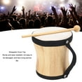 thumbnail image 3 of Sheepskin Drum Top Bongo Drum Hand Drum Kit Wood Professional Percussion Instrument Drum with Stick Convenient to Carry for Performances Parties Music Festivals, 3 of 7