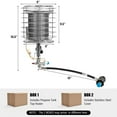 thumbnail image 3 of Gymax Portable Tank Top Propane Heater Outdoor 42,000 BTU Camping, 3 of 10