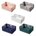 thumbnail image 2 of Caja de Almacenamiento Plegable, Cesta, Contenedor de Cosméticos, Soporte de Escritorio, Uso Doméstico, Escritorio Escolar, Caja de Almacenamiento Azul, 2 of 5