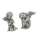 thumbnail image 2 of Estatuas de ángel de 2 piezas, adornos de ángel, obra de arte, librería de entrada, mesa de Hotel, Patio, figuritas de ángel, decoración de Patio y, 2 of 9