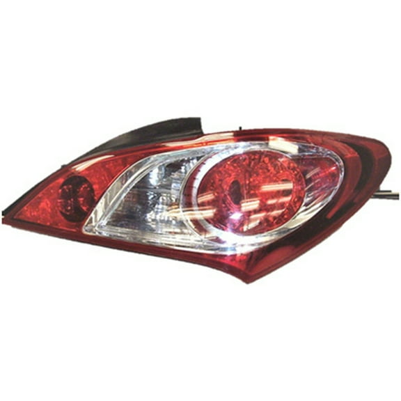 KAI New OEM Replacement Passenger Side Tail Light Assembly, Fits 2010-2012 Hyundai Genesis Coupe