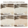 thumbnail image 7 of ODIKA 5'x7' Washable Area Rug Non-Slip, Low Pile, Stain Resistant Vintage Traditional Damask With Distressed Symmetrical Scrollwork for Guest Room, Lounge, Apartment, 7 of 7