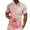 Pink, variant on VERUGU Mens T-Shirts Summer Outfits Fashion Print Tops Casual Short Sleeve Buttons Turndown Collar Blouse Shirt White M