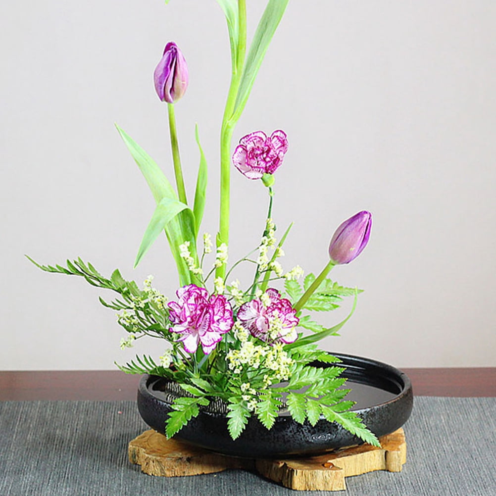 1 Set Flower Arranging Frog Pin Round Holder Vase Pot Floral Supply