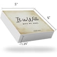 thumbnail image 7 of Zomyto 7x7 In Inspirational Bible Verse It Is Well With My Soul Wooden Box Sign Psalm 62:5 Scripture Desk Decor, 7 of 7