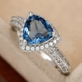 thumbnail image 3 of PERITANG Modern Engagement Cocktail For Her Ladies Sparkling High Quality CZ AAA Zircon Ring Perfect Present Comes in Elegant Box, 3 of 8
