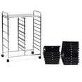 thumbnail image 5 of Topbuy Rolling 15-Drawer Organizer Cart,Rolling cart/W Wheels Black, 5 of 7