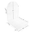 thumbnail image 7 of Costaelm Paradise Outdoor Adirondack Chair Seat and Back Cushion, Beige, 7 of 7