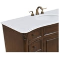 thumbnail image 7 of Elegant Lighting VF-1034-VW Windsor 48" Free Standing Single Basin Vanity Set - Brown, 7 of 7