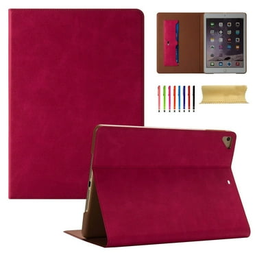 iPad mini 4 7.9 Inch Case, Goodest PU Leather Ultra Slim Fit Smart Cover Auto Sleep Wake Folio Stand Cards Slots Shockproof Lightweight Case Shell for Apple iPad mini 4th Gen Model A1550 A1538, Red