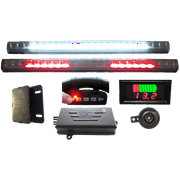 Golf Cart Lights, All-Signals Remote Control with Voltmeter Kit Complete [DLX PKG] by TecScan