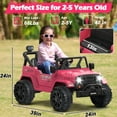 thumbnail image 6 of East doll 12V Ride on Toys for Toddlers, Electric Car for Kids, Kids Car with Remote Control, Bluetooth, Music, 3 Speeds for Kids Gifts, Pink, 6 of 8