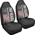thumbnail image 3 of XYZCANDO Patriotic 250th Anniversary Front Car Seat Covers featuring Distressed USA Flag - Durable Protective Set Of 2, 3 of 10