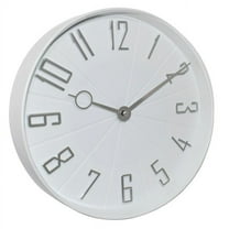 Westclox 12" White Modern Dial Analog QA Wall Clock with Raised Numbers
