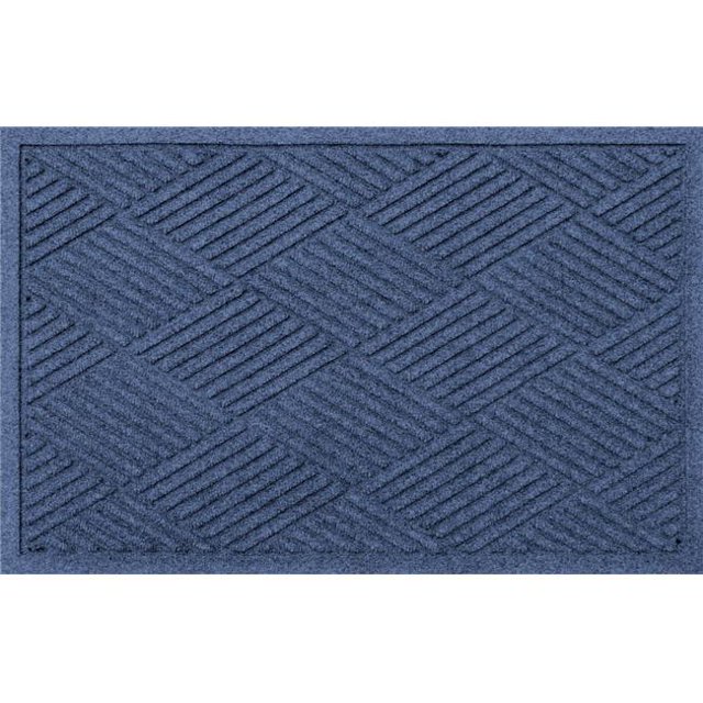 Aqua Shield 844610035 3 x 5 ft. Diamonds Doormat - Navy