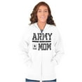 thumbnail image 3 of US Army Mom Military Star Logo Women Plus Size Zipper Hoodie Brisco Brands 2X, 3 of 5