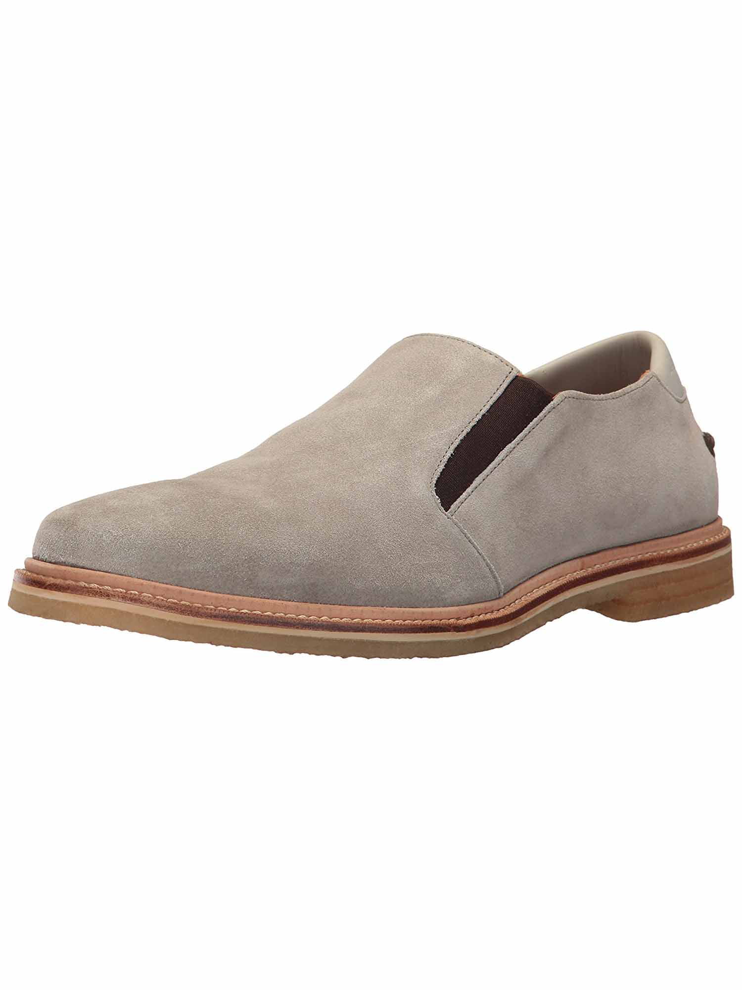 Tommy Bahama Mens Linen Leather Slip-On Loafer (Grey Suede, 12 ...