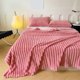 thumbnail image 1 of Manta de forro polar de franela 59x39 Sofá y cama acogedor de rayas acanaladas Decoración de la cama Microfibra Blanda Ligera Poliéster Regalo Cálido Azul Amarillo Verde Naranja, 1 of 6