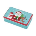 thumbnail image 3 of Caja de lata de caramelos,Contenedor de almacenamiento de caja de dulces decorativo,Caja de regalo para ,caja de azúcar,decoración navideña,Contenedor Muñeco de nieve de Papá Noel, 3 of 8