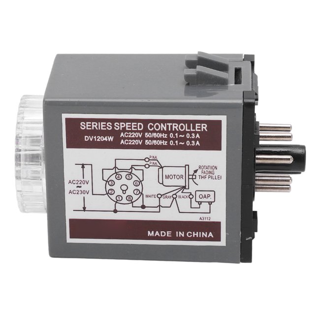Uadme Controlador de Velocidad del Motor de CA DV1204W - Interruptor de regulación de Velocidad del Motor de CA para la Industria de elevadores de Equipos de Transporte 220VAC