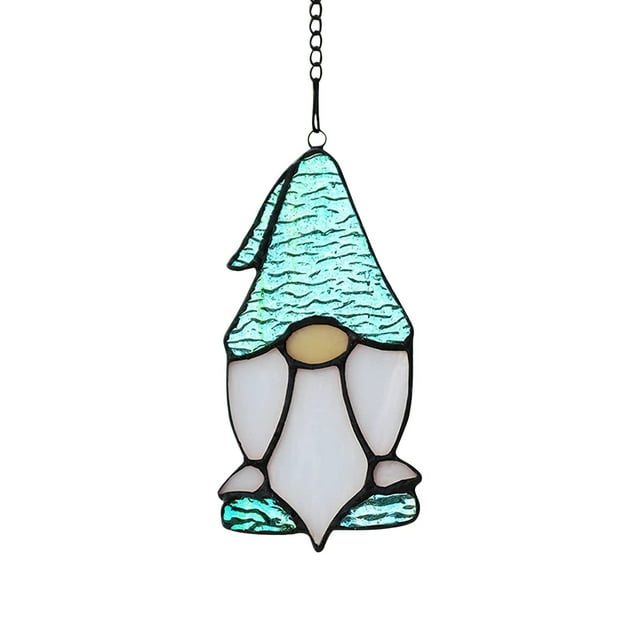 Stained Glass Window Pendant Acrylic Wall Hanging Ornament for Home and
