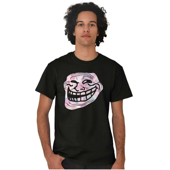 Troll Face You Mad Meme Big Smiley Men's Graphic T Shirt Tees Brisco Brands S