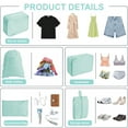 thumbnail image 4 of TSV 7pcs Packing Cubes for Suitcases, Light Packing Cubes for Travel, Luggage Organizer Bags Set, Lake Blue, 4 of 8