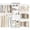 White, variant on Besiost Closet System, 4-8 FT Closet Organizer Systems with 2 Wooden Drawers and 5 Hanging Rods, Can Fit 60 to 96 inch Walk-in Closet System, Black