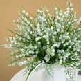thumbnail image 6 of KQJQS Imitation Spring Grass & Lily of the Valley Plastic Bouquet – Small Potted Flower Arrangement for Wedding, Home, and Party Decoration, 6 of 7