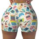 thumbnail image 2 of Fotbe Playing Video Games Shorts Sin Costuras – Shorts Deportivos de Cintura Alta para Mujer, Elásticos para Gimnasio, Yoga, Running o Ciclismo-Small, 2 of 8