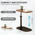 thumbnail image 2 of MONEHANE C-Shaped End Table, 360° Rotating Adjustable Height Couch Side Tables for Sofa/Bed/Bathtub, 2 of 8