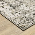 thumbnail image 3 of Oriental Weavers Nebulous Area Rug - 091D9 - 5'3" x 7'6" - in Gray/ Ivory - Modern Style, Stain Resistant, Family and Pet Friendly , Bedroom, Office Rug, 3 of 3