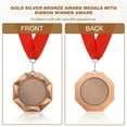 thumbnail image 4 of Uxcell Award Medal for Sports, Academic Events, and Employee Recognition with Customizable Blank Surface and Neck Ribbons Bronze, 4 of 7