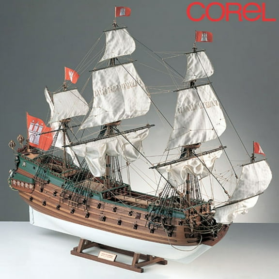 COREL WAPPEN VON HAMBURG 17TH C. GERMAN WARSHIP