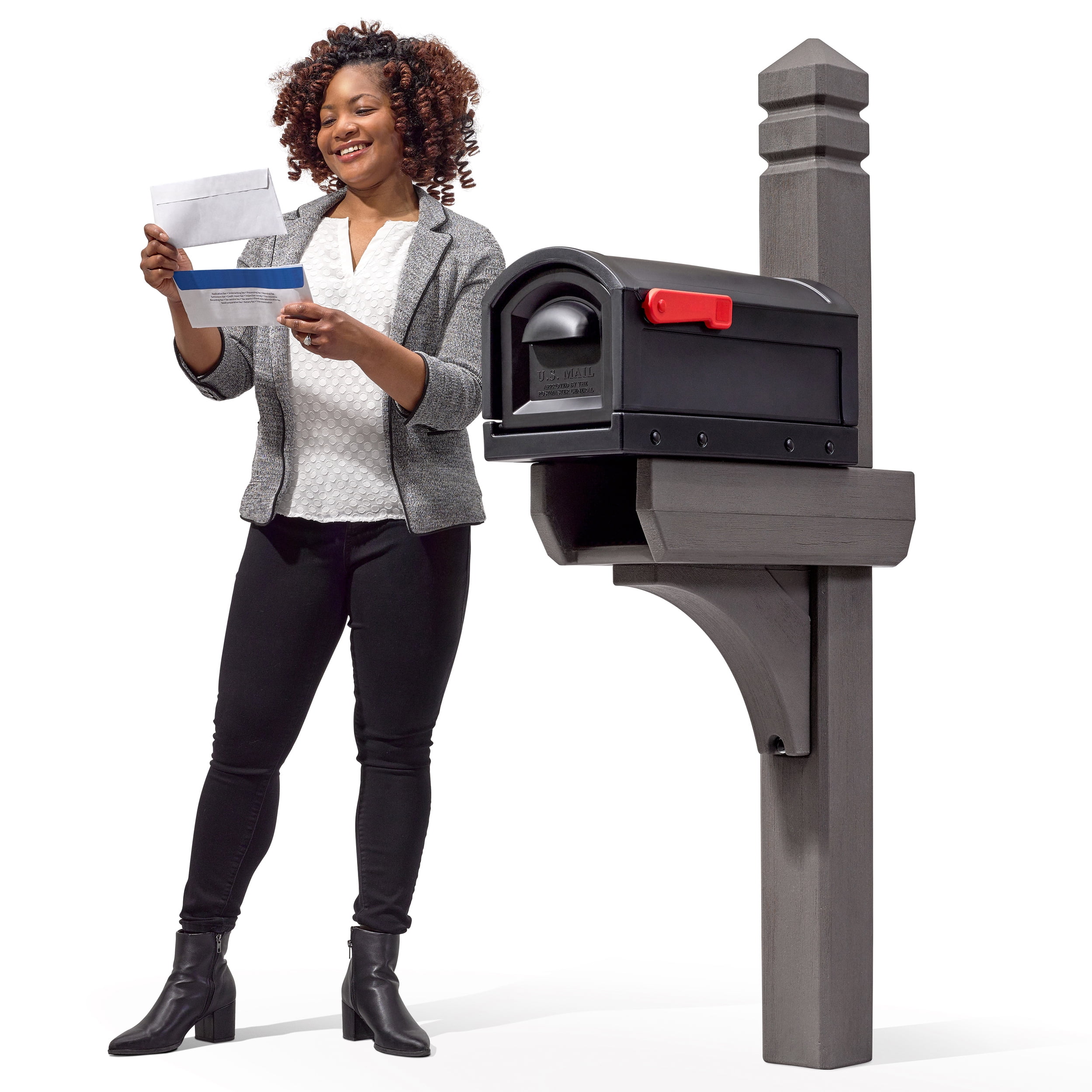 Step2 Lakewood Plastic Brown Mailbox and Post Cover Kit