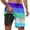 Z150-Dark Purple, variant on CHENge Plus Size Shorts Men Lightweight Tropical Print Quick-Dry Surf Board Shorts with Built-In Briefs Upf 50+ Sun Protection Mens Summer Clothes