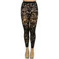 thumbnail image 4 of ToBeInStyle Women's Sheer Floral Lace Footless Tights - Black, 4 of 7