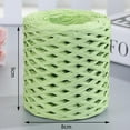 thumbnail image 7 of 200M/Roll Raffia Paper Ribbon Ornament Recyclable Durable for Weaving Gift Wrapping Projects Valentines Party Festival Light Green, 7 of 7