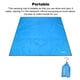 thumbnail image 5 of Sand Beach Manta Bolsillo Camping Mat de camping Terreno al aire libre Mochila multifuncional Escalada a prueba de humedad Sol Canopy Pad Tarp Blue L Inevent OD011051-06, 5 of 7