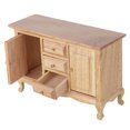 thumbnail image 1 of Gabinete En Miniatura, Gabinete De Casa De Muñecas No Tóxico De Madera Para Niños De 7 Años Para Sala De Estar De Casa De Muñecas, 1 of 7
