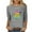 Gray, variant on Fesfesfes Women Plus Size Shirts New Women's V-neck Slim Three Quarter Sleeve Digital Printed T-shirt Top T Shirts for Women M(US:6)