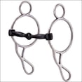 thumbnail image 2 of Hilason Stainless Steel Wonder Gag Horse Bit Sweet Iron Snaffle Mouth, 2 of 4