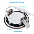 thumbnail image 4 of 48 Pack 7W 3 Inch Ultra-Thin LED Recessed Light with J-Box, Dimmable, 400lm Slim Panel Downlight, Oil Rubbed Bronze, 2700K Soft White, 4 of 7