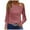 Pink, variant on Lindreshi Long Sleeve Shirts for Women Women's Fashion Casual One Shoulder Drop Shoulder Long Sleeve Pullover Long Sleeve Top